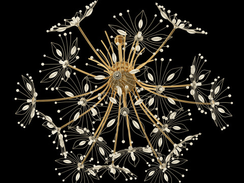 Fireworks Bouquet Chandelier 3D Модель