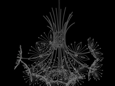 Fireworks Bouquet Chandelier 3D Модель
