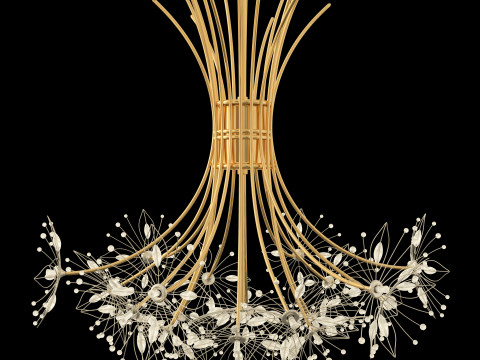 Fireworks Bouquet Chandelier 3D Модель