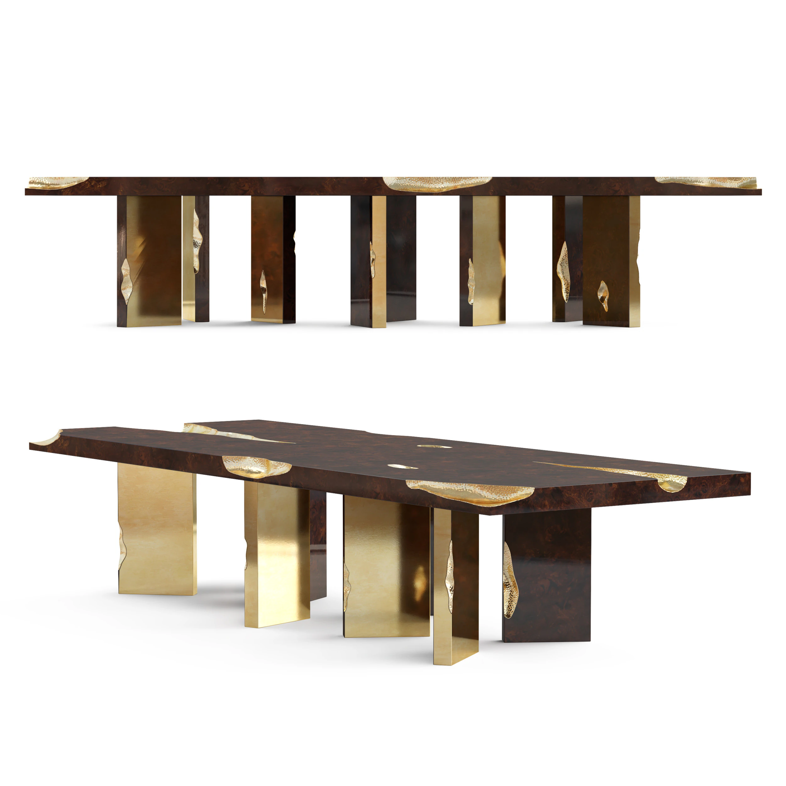 Boca Do Lobo Empire Dining Table 3D Model .c4d .max .obj .3ds .fbx .stl .blend