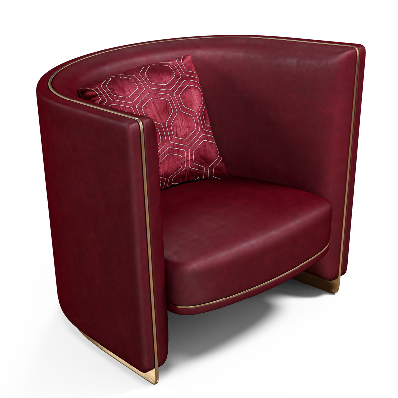 Elie Saab Essential Armchair 3D 模型 .c4d .max .obj .3ds .fbx .stl .blend 