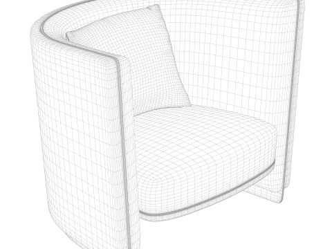 Elie Saab Essential Armchair 3D Model