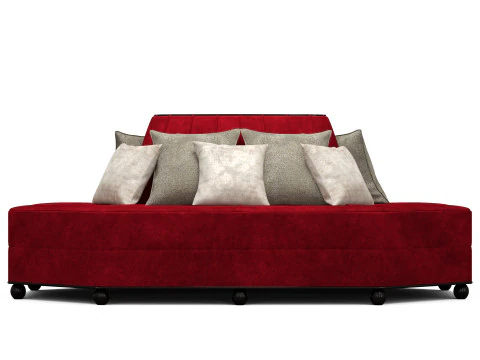Octagonal Restaurant Sofa 3D Model