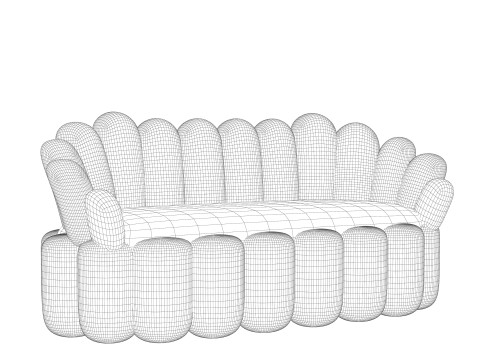 Biophilic sofa Daleva Design Modelo 3D