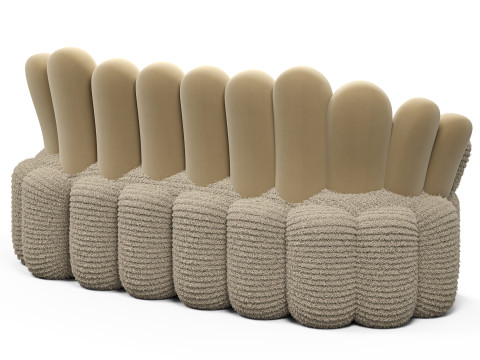 Biophilic sofa Daleva Design Modelo 3D