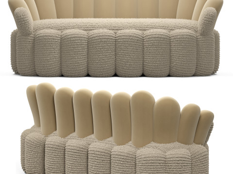 Biophilic sofa Daleva Design Modelo 3D