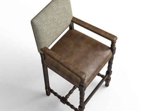Casella Bar Stool Model 3D