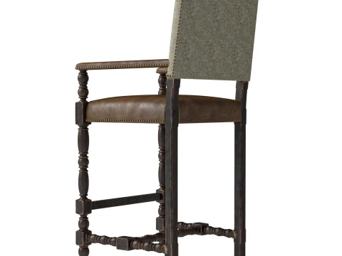 Casella Bar Stool 3D Model