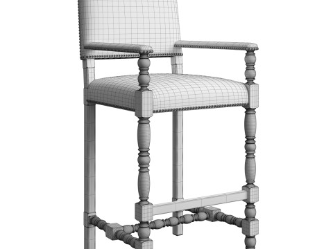 Casella Bar Stool Model 3D