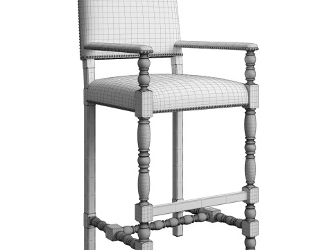 Casella Bar Stool 3D Model