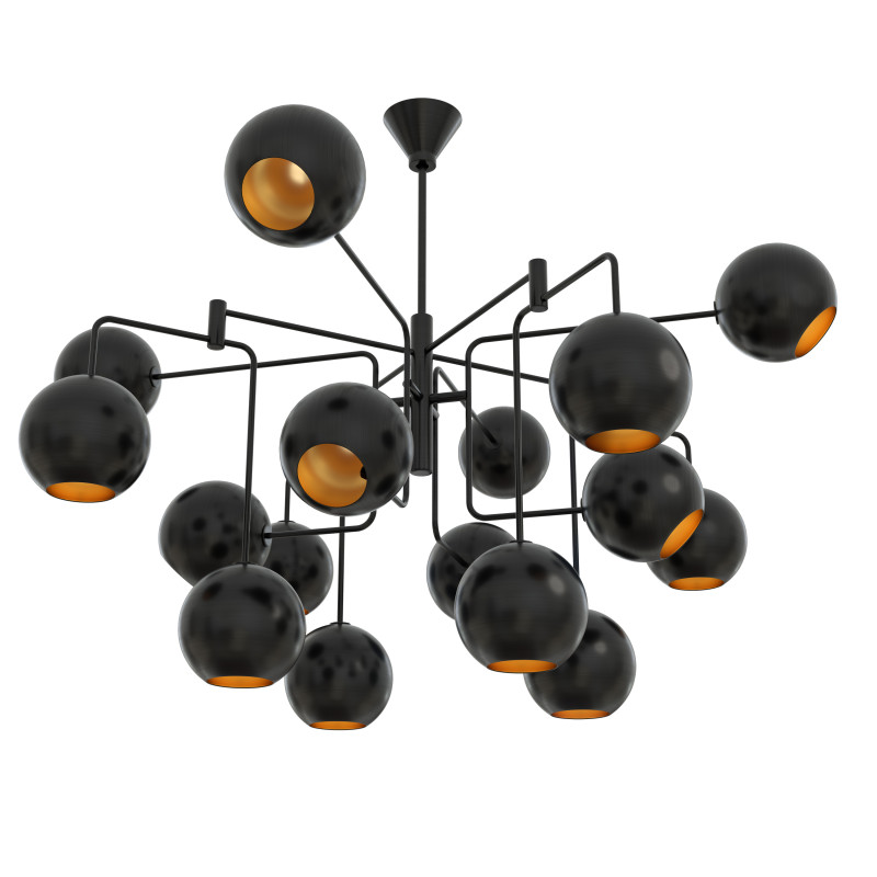Chaumont Linear Chandelier 3D Model .c4d .max .obj .3ds .fbx .stl .blend 