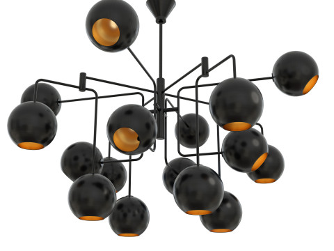 Chaumont Linear Chandelier 3D Модель