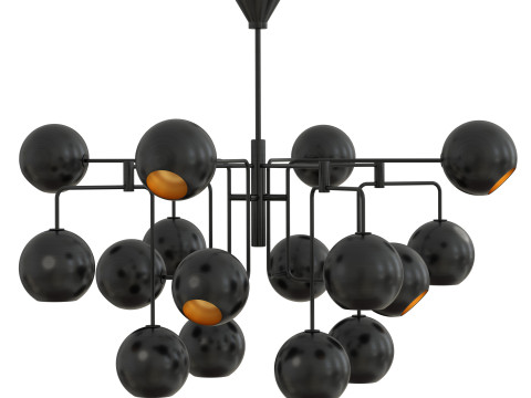 Chaumont Linear Chandelier 3D Model