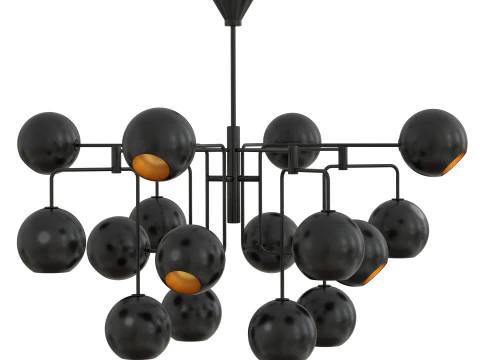 Chaumont Linear Chandelier 3D Model