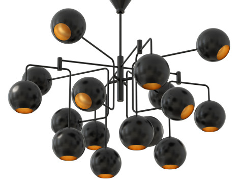 Chaumont Linear Chandelier 3D Model