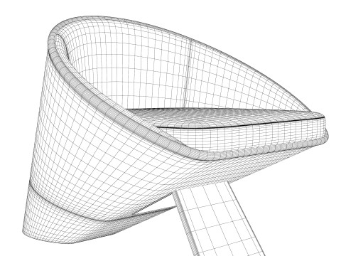 Cone Armchair 3D Модель