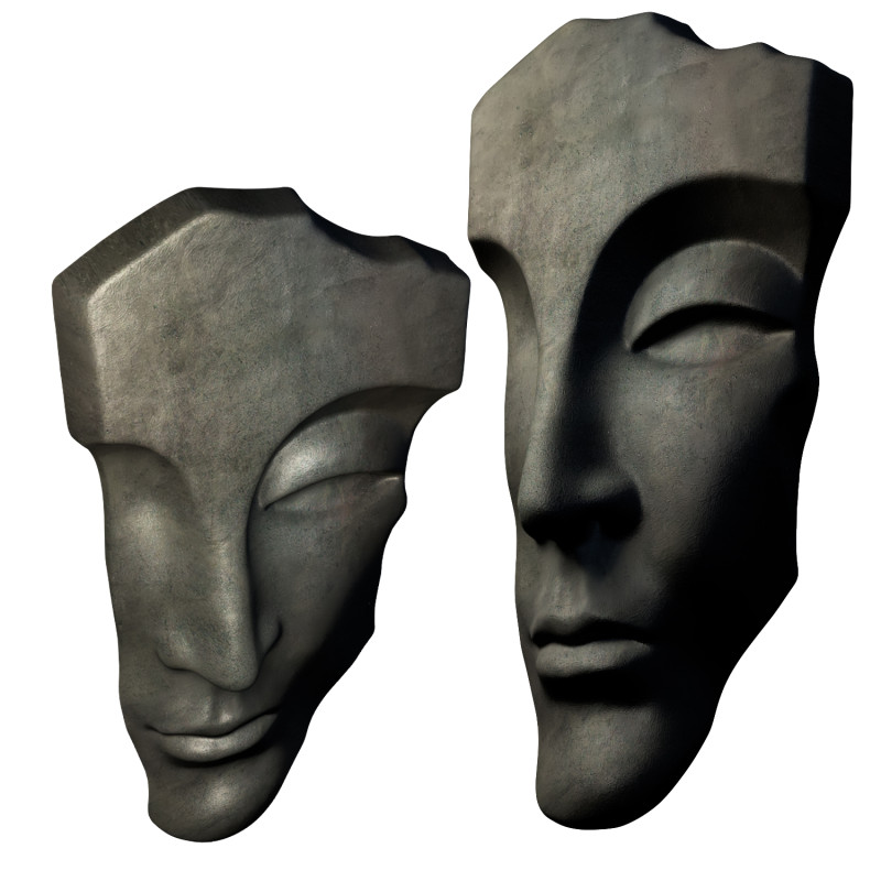 Face Sculpture 3D Модель .c4d .max .obj .3ds .fbx .stl .blend 
