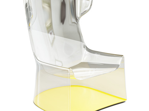Light Rock Armchair Model 3D
