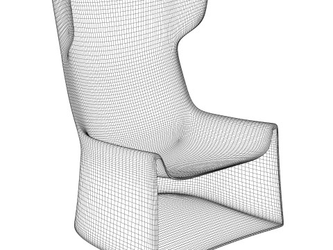 轻质摇滚扶手椅 3D 模型