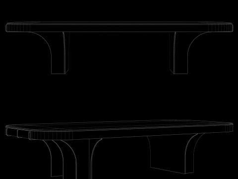 Novocastrian wilton mews coffee table 3D 模型