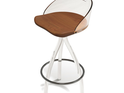 Acrylic Lucite Bar Stool 3D मॉडल