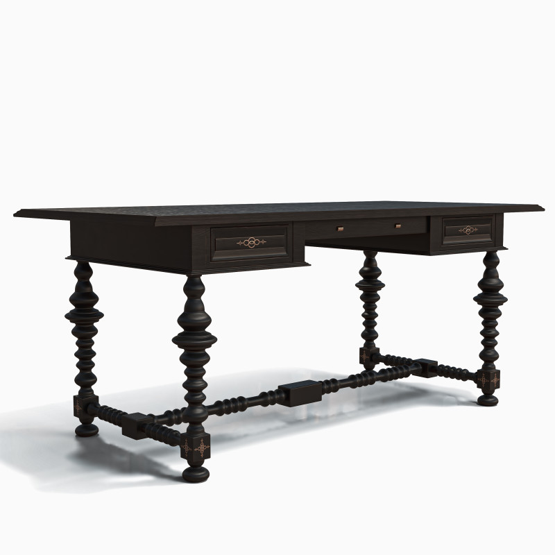 Dutch Writing Desk Modelo 3D .c4d .max .obj .3ds .fbx .stl .blend 