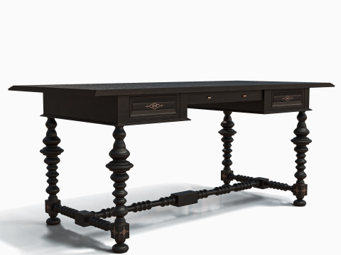 Dutch Writing Desk 3D Модель