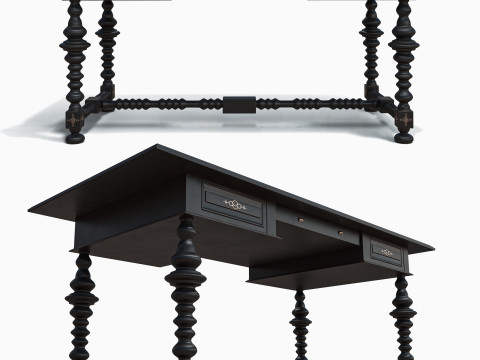 Dutch Writing Desk Modelo 3D