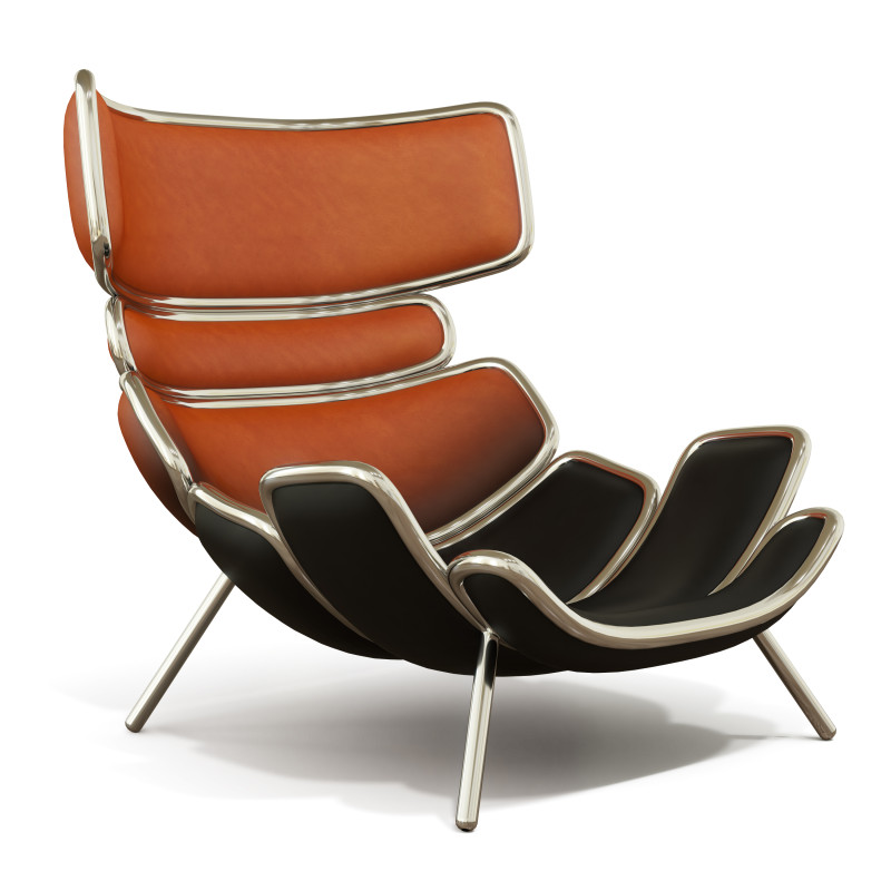 Lobster Armchair by Elie Saab 3D Модель .c4d .max .obj .3ds .fbx .stl .blend 