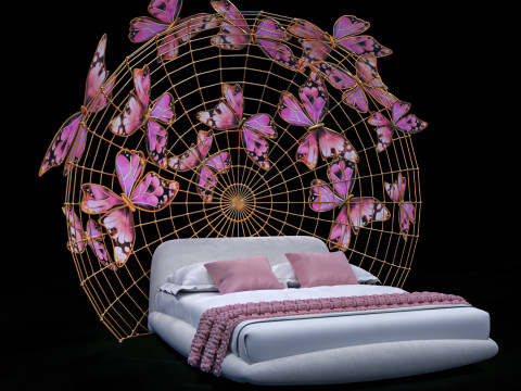Butterfly bed Model 3D