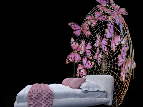 Butterfly bed 3D Model