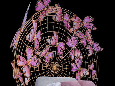 Butterfly bed 3D Model