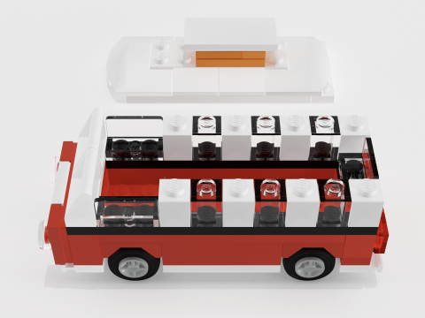 LEGO CREATOR VW T1 Campervan 40079 3D Model
