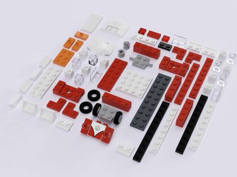 LEGO CREATOR VW T1 Campervan 40079 3D Model