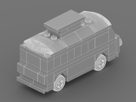 LEGO CREATOR VW T1 Campervan 40079 3D Model
