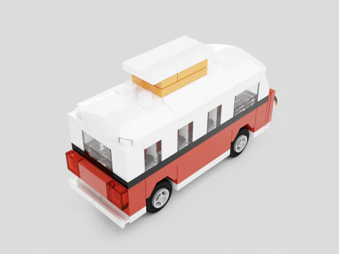 LEGO CREATOR Le camping-car VW T1 40079 Modèle 3D