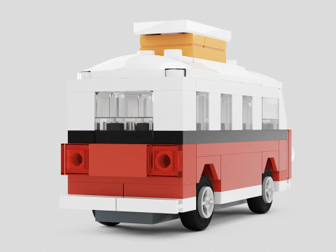 LEGO CREATOR Le camping-car VW T1 40079 Modèle 3D