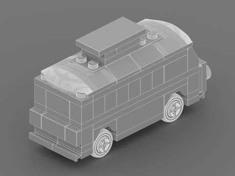 LEGO CREATOR Le camping-car VW T1 40079 Modèle 3D