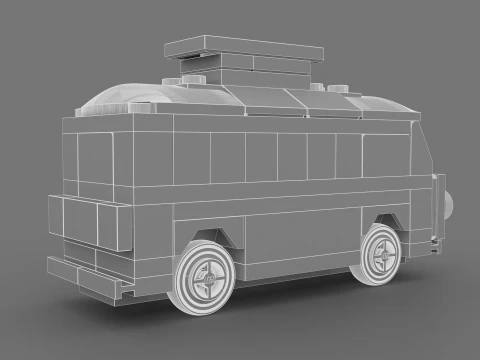 LEGO CREATOR Le camping-car VW T1 40079 Modèle 3D