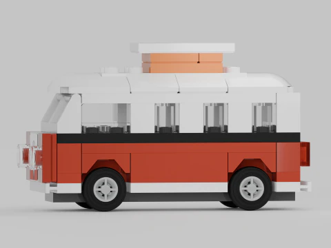 LEGO CREATOR Le camping-car VW T1 40079 Modèle 3D