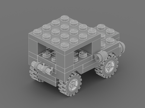 LEGO CREATOR Jeep 7803 3D Model