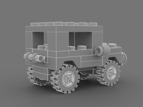 LEGO CREATOR Jeep 7803 3D Model