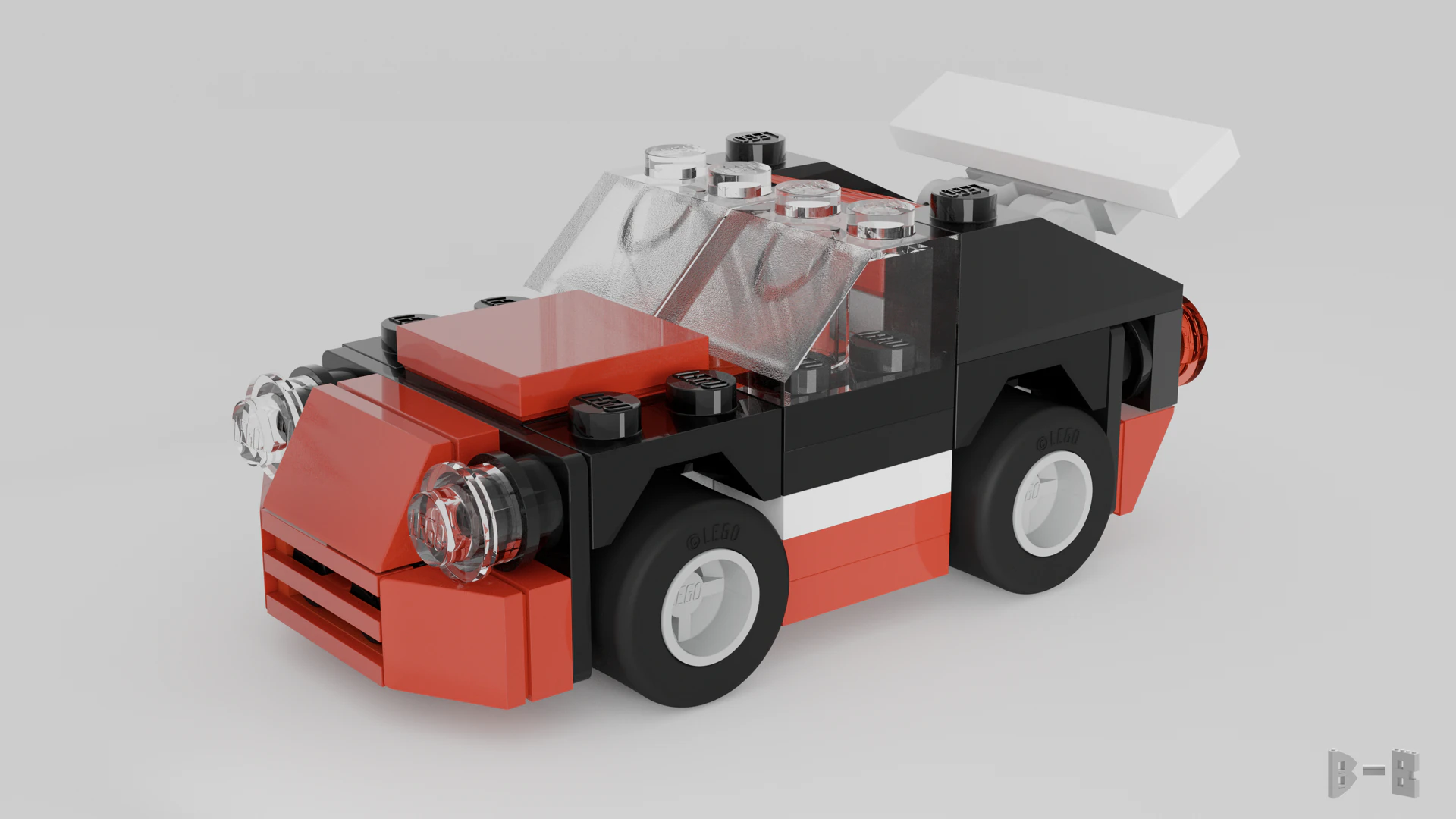 LEGO CREATOR Fast Car 30187 3D Model .c4d .max .obj .3ds .fbx .stl .blend 