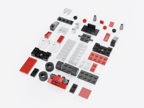 LEGO CREATOR Fast Car 30187 3D Model