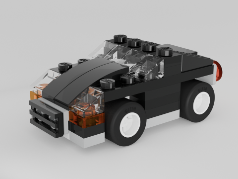 LEGO CREATOR Mały samoch&oacute;d 30183 Model 3D