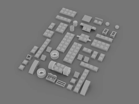 LEGO CREATOR Little Car 30183 3D Model