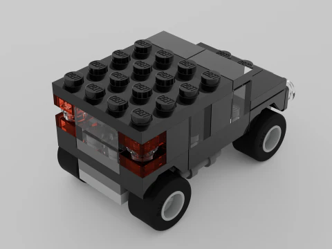 LEGO CREATOR Black SUV 7602 3D Model