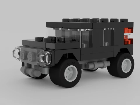 LEGO CREATOR Black SUV 7602 3D Model