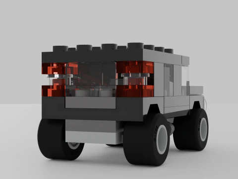 LEGO CREATOR Black SUV 7602 3D Model