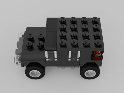 LEGO CREATOR Black SUV 7602 3D Model
